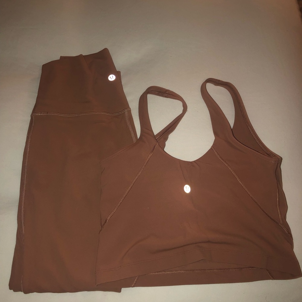 Lululemon Women's Brown Activewear Set
